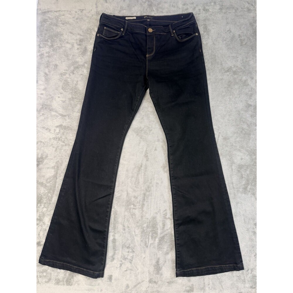 Kut From The Kloth Chrissy Flare Black‎ Jeans 14 Women's Stretch Denim